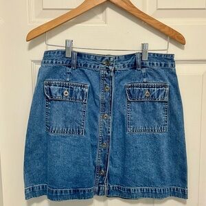 Vintage Gap Blue Jeans denim A line miniskirt🫶